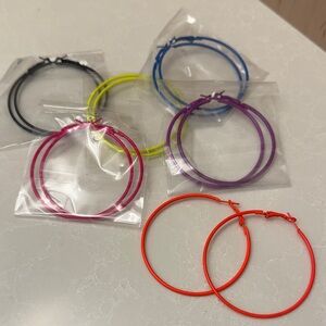 Set of 6 - Hoop Earrings